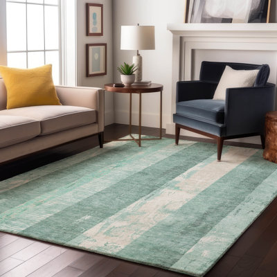 Tapis à rayures de qualité supérieure lavable à la machine Mehara AMF1689