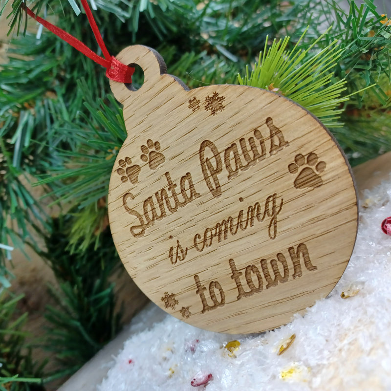 24cm Handmade Wood Hanging Figurine Ornament