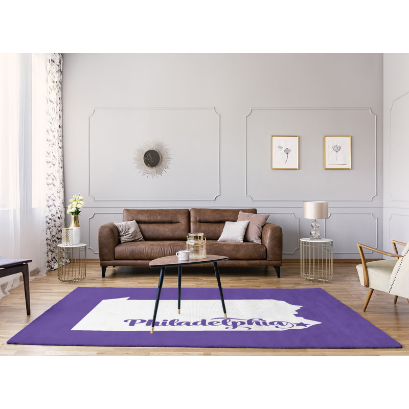 Tapis en poly-chenille philadelphia pennsylvanie, Rectangle 9 pi x 12 pi