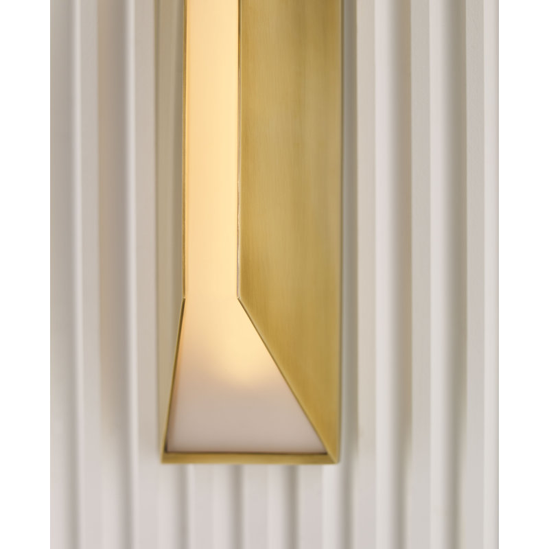 Kelly Wearstler Stretto Medium Sconce, Antique-Burnished Brass