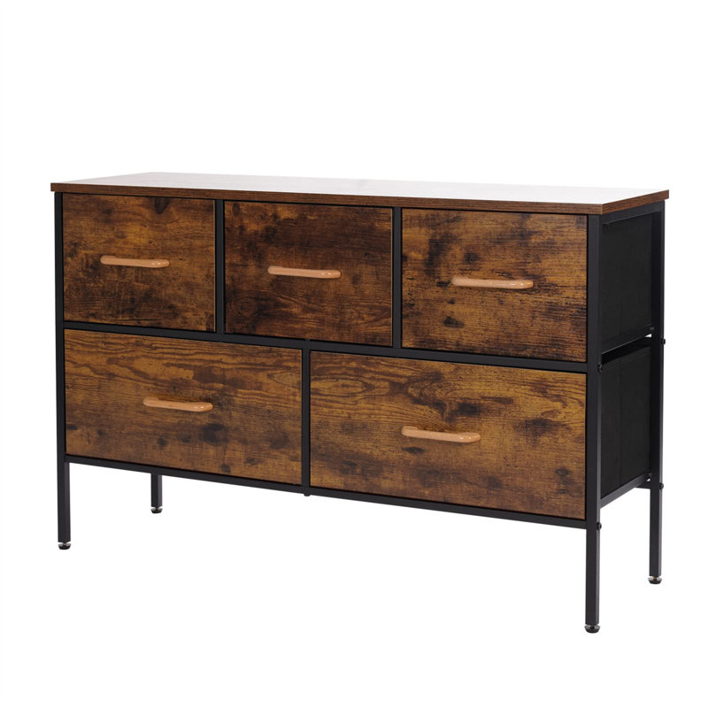 Nysa 97.6cm W 5 - Drawer Chest of Drawers