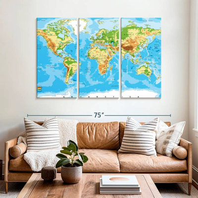 Carte du monde très détaillée Aliaz