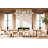7-light Clear Glass Globe Linear Chandelier
