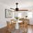 52-Inch Wood Ceiling Fan NO Light with Solid Wood Blades, Quiet Reversible DC Motor and Remote Control-1040775402