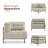 Kevene 36.2 Wide Corner Sofa Chair-1079409196