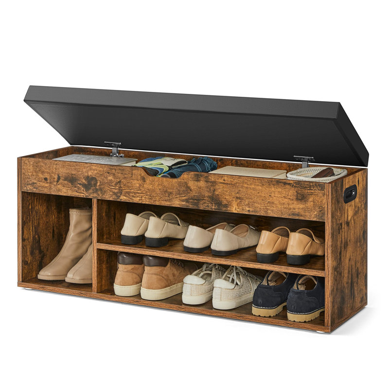 Banc de rangement, Brun rustique