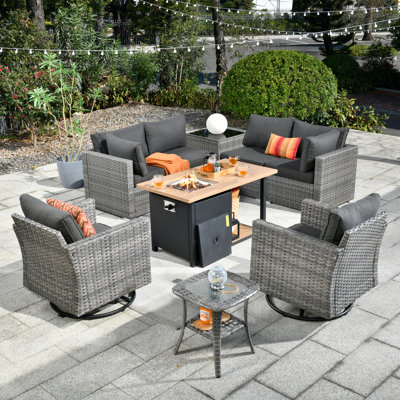 Ensemble de conversation modulaire avec coussins Hop