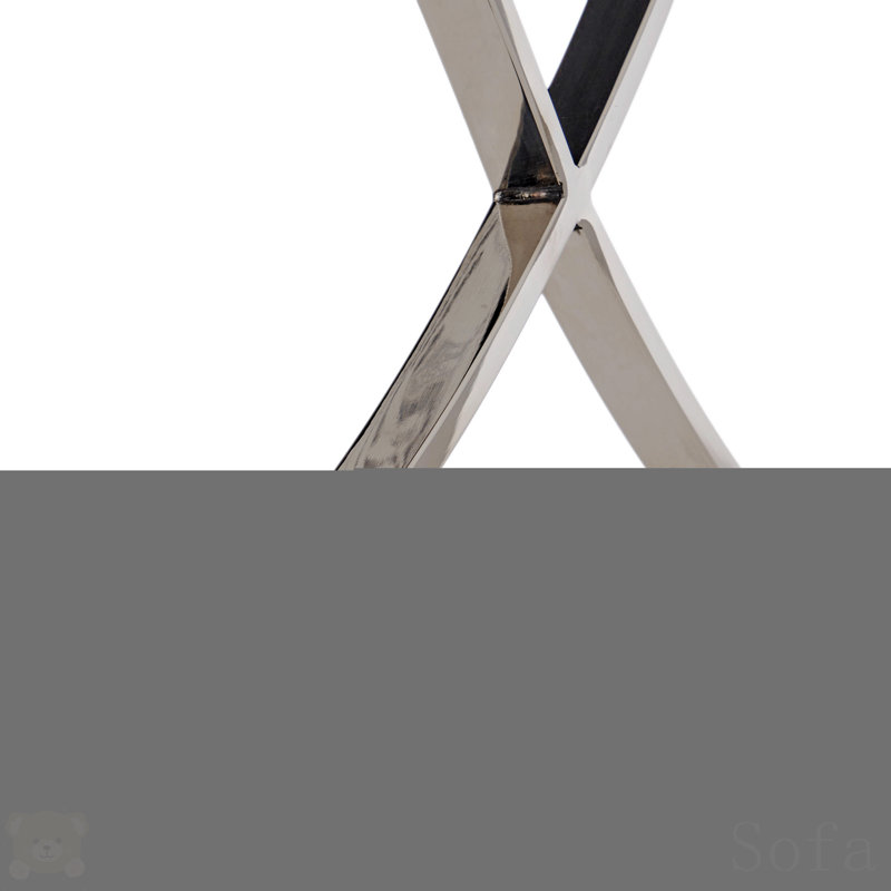 Chaise d'appoint capitonnée Somerville, Blanc