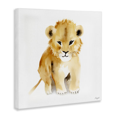 Toile Minimal Lion Cub, design par Roozbeh