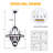 6-light Dimmable Geometric Chandelier