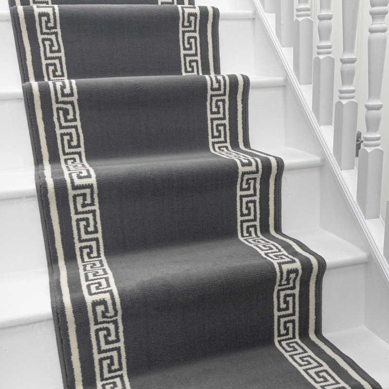 Stair Runner Geometric Area Rug, Runner 100 x 510 cm