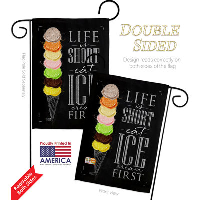 Double Sided 18.5'' H x 13'' W Polyester Flag Set