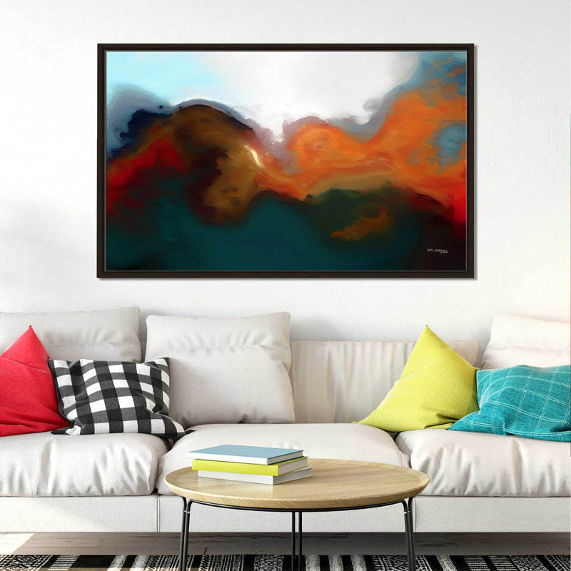 «I Will Not Fear», reproduction d'art sur toile, H 21,5 po x l 33,5 po x P 2 po, Cadre flottant espresso