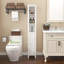 Grande armoire de rangement polyvalente avec tablettes réglables et conception anti-basculement
