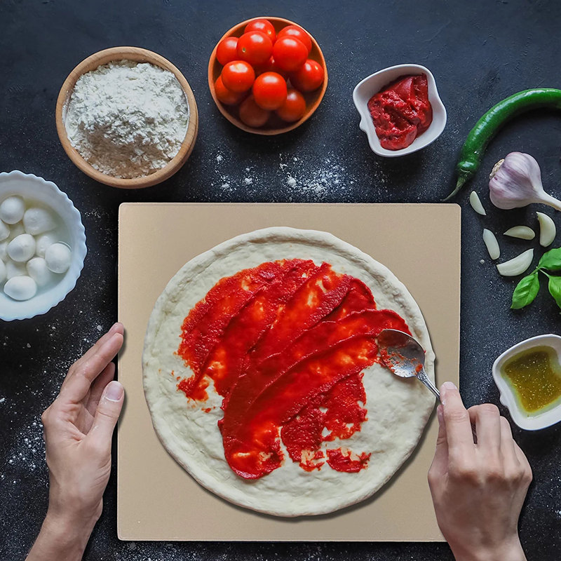 NutriChef Beige Thermal Shock Resistant Pizza Stone