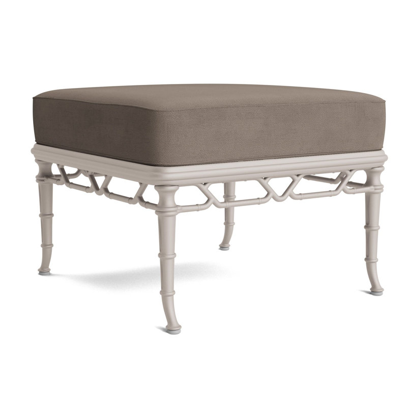 Calcutta Outdoor Ottoman, Fushion Neptune, Dove