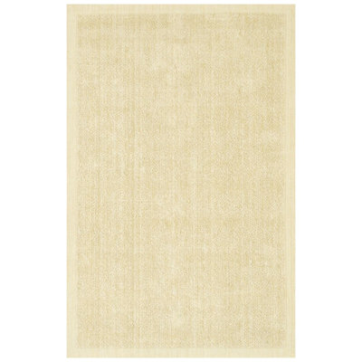 Tapis en jute beige sisal doré avec bordure beige doré Fayean Authentic