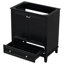 Base d'armoire de salle de bain 30 po en noir, bois massif et meuble-lavabo avec portes et tiroir, multifonctionnel, tablette réglable, assemblage requis 30 po, fonctionnel, nécessaire-300167849-300167830