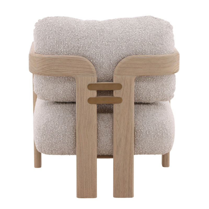 Chavez Polyester Occasional Chair, Cream