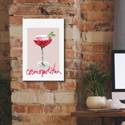 Art mural sur toile Winston Porter «Cheers 2 On White V2» par Mercedes Lopez Charro
