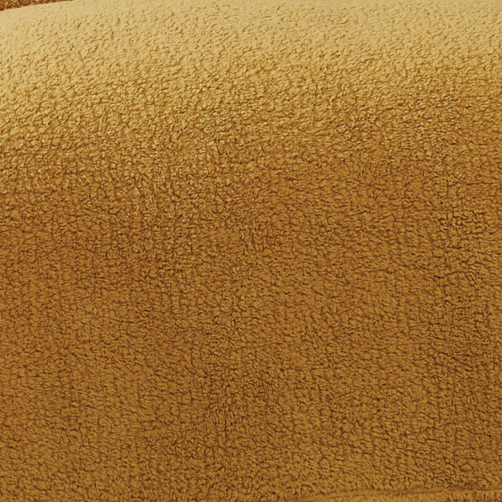 Barbrook Plain Weave/SHERPA Throw Blanket, Mustard