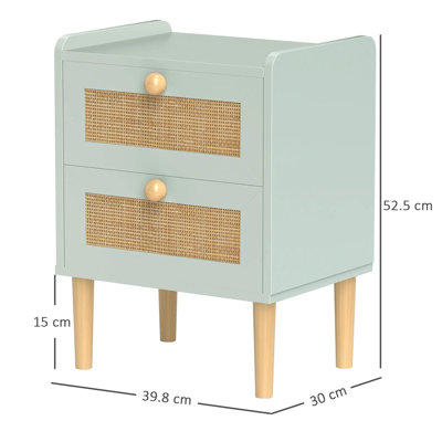 39.8cm W Bedside Table