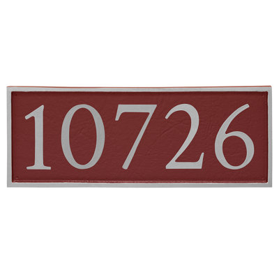 Plaque d'adresse murale 1 ligne Serif