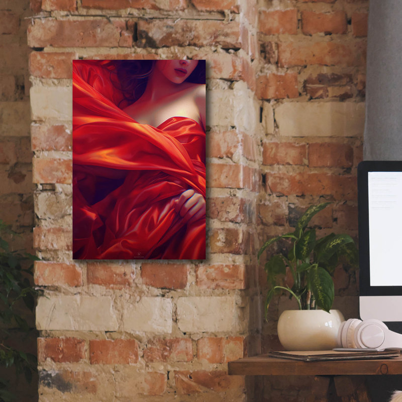 «Silk And Skin» par Katalina, art mural sur toile, H 18 po x l 12 po x P 0,75 po