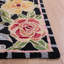 Tapis noir en laine crocheté à la main Hollander-1944043166