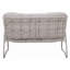 Chaise double en rotin PE de qualité supérieure avec structure en métal - Confort et durabilité ultimes pour votre patio