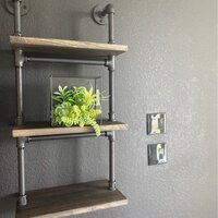 Steelside™ Benning 3 Piece Paulownia Tiered Shelf & Reviews