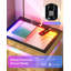 50cm W Bedside Table with 3D Mirror Abyss and Sensor RGB Lighting, 2-Drawer Bedside Table with Hidden Storage And Lockable-1744984556