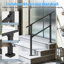 Rails en métal pour les marches extérieures, rampe d'escalier extérieure de 2 à 3 marches, balustrade 40 po x 36 po, balustrade de terrasse, balustrade en fer forgé noir avec trousse d'installation pour marches en béton