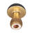 Stoneware and Ceramic Mushroom Figurine with Textured Dome and Modern Decorative Design-1059367080