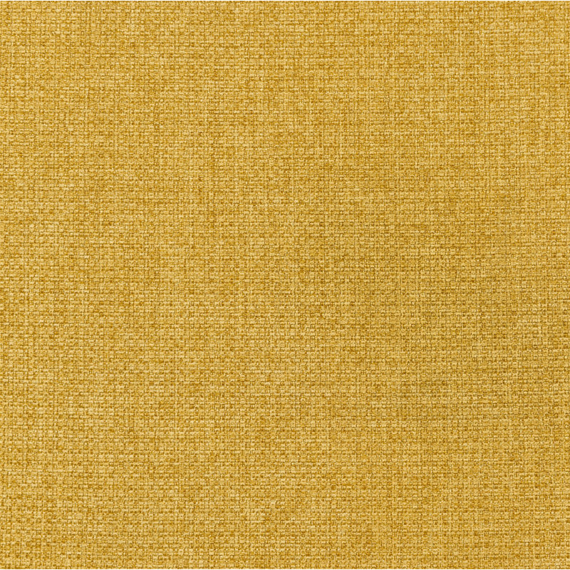 Banc d'appoint rembourré en tissu, Jaune moutarde