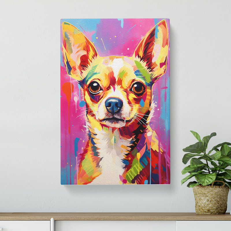 Chihuahua Gestural No.2 - No Frame Print, 76cm H x 50cm W x 3cm D