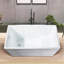 Baignoire de trempage autoportante Flatbottom en blanc