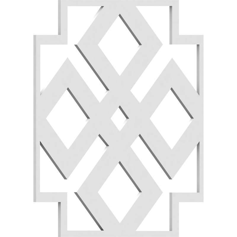 Panneau mural 3D 15,375 "x 15,375" en blanc, 15,375 po x 15,375 po