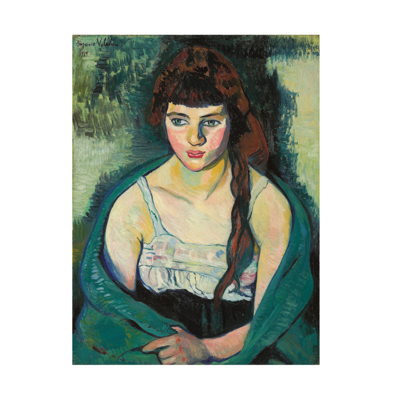 Art sur toile «Victorine Ou La Tigresse» par Suzanne Valadon, H 24 po x l 18 po x P 2 po
