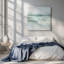 «Gentle Aqua Ocean I», reproduction sur toile tendue-1995370583