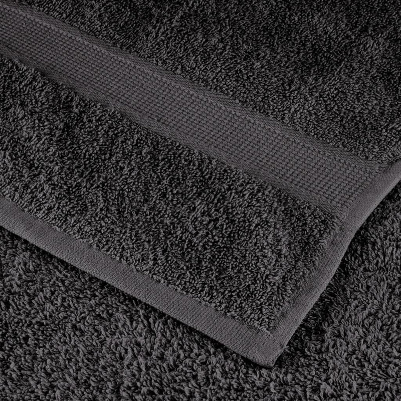 Premium Shower Towels SOLUND 10Pcs 600Gsm, Hand Towel - 10 Pack, Anthracite