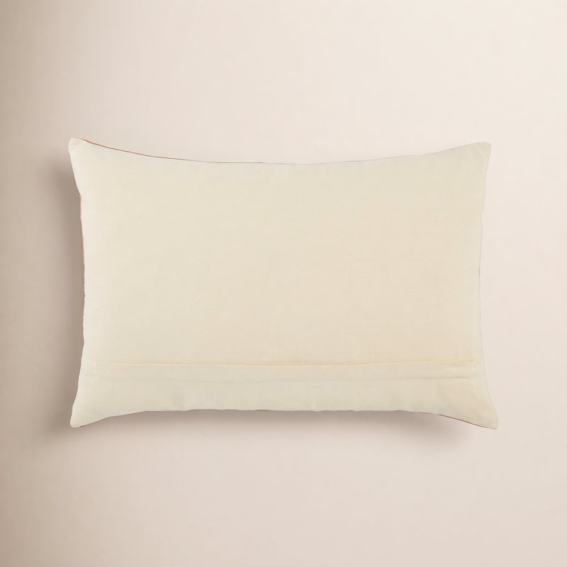 Housse et insert de coussin rectangulaire en coton Dixon, Housse de coussin seulement - sans coussin, 16 po x 24 po