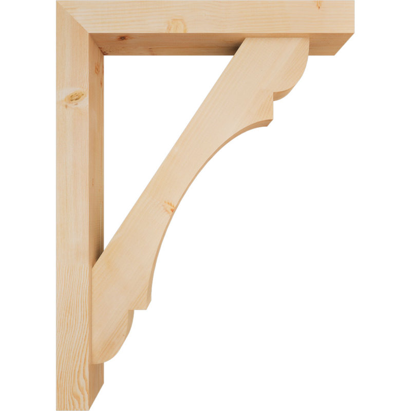 Support de bloc olympique avec entretoise décalée, 44 x 32, Sapin Douglas de l 5 1/2 po (lisse)