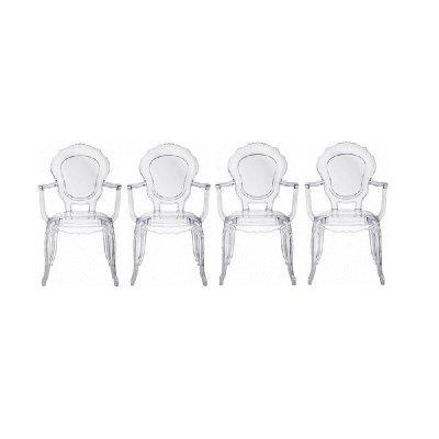 Chaise de salle à manger Drevon en transparent