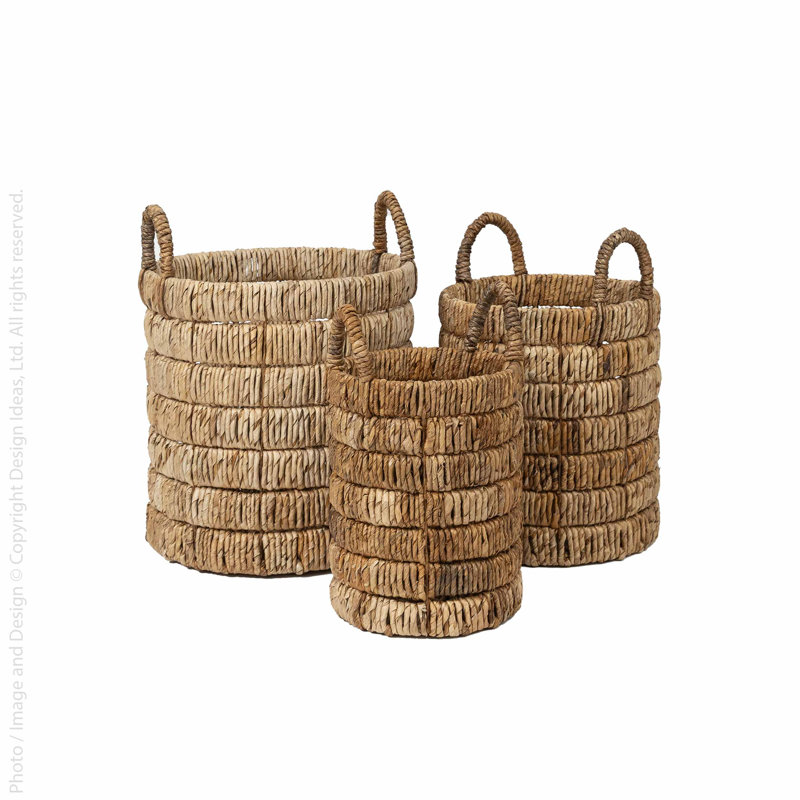 Palmetto baskets (set of 3)