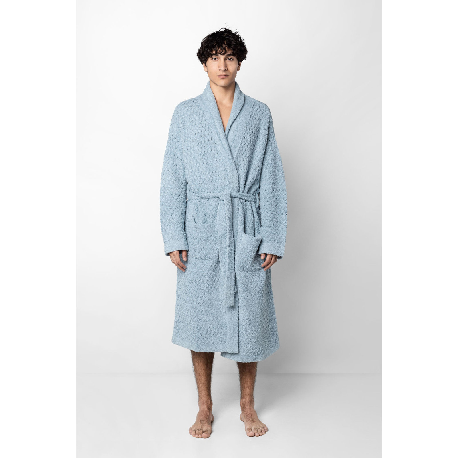 Snug Waffle Robe, Dew, XL