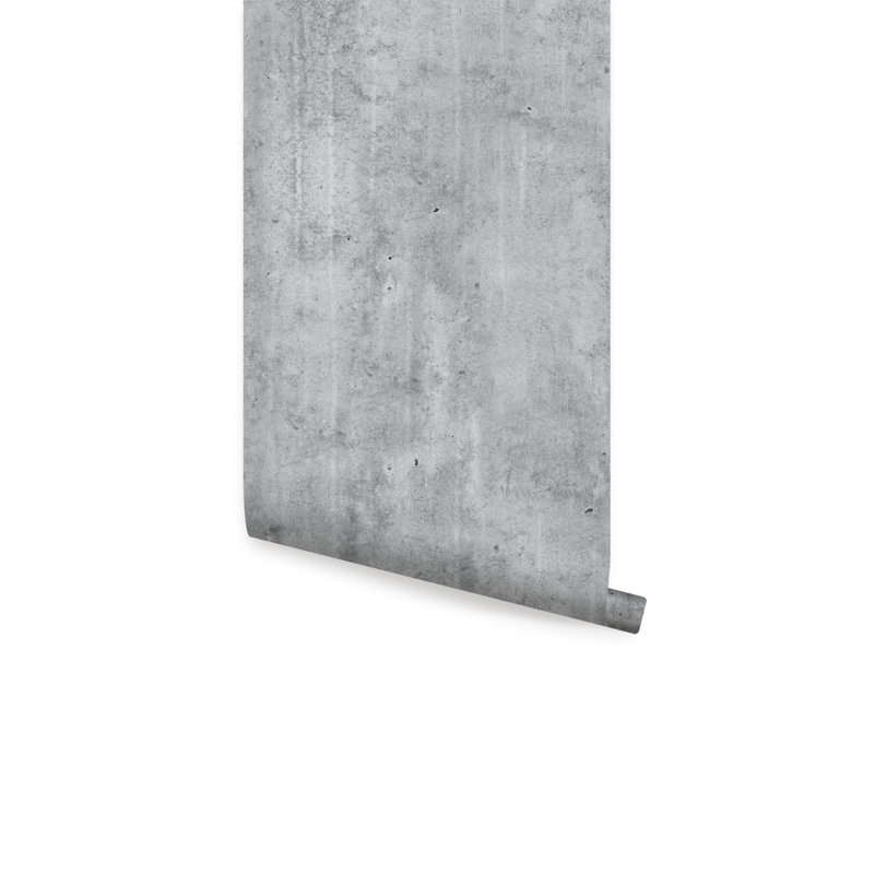 Rouleau de papier peint adhésif L 18 pi x l 24 po, Gris foncé