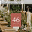 Koyal Wholesale Table de mariage en terre cuite numéros 41 à 60, cartes de sièges 4 x 6-123541697