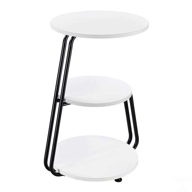 Table d'appoint ronde à 3 niveaux