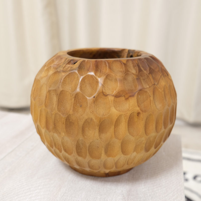 Solid Wood Table Vase